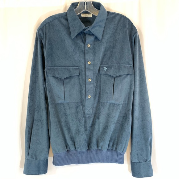 Dior Other - Christian Dior Monsieur Luxe Blue Pullover Shirt